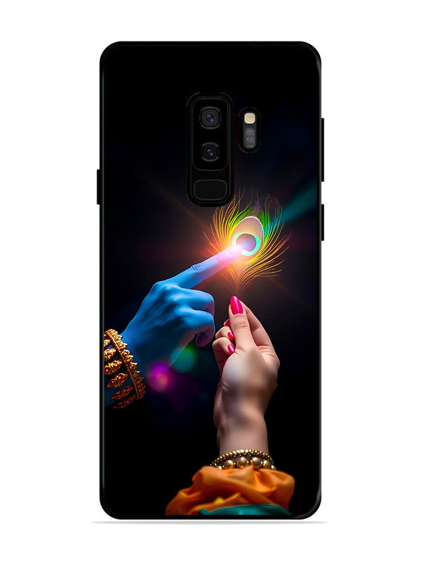 Samsung Galaxy S9 Plus Radha Krishna touching feather