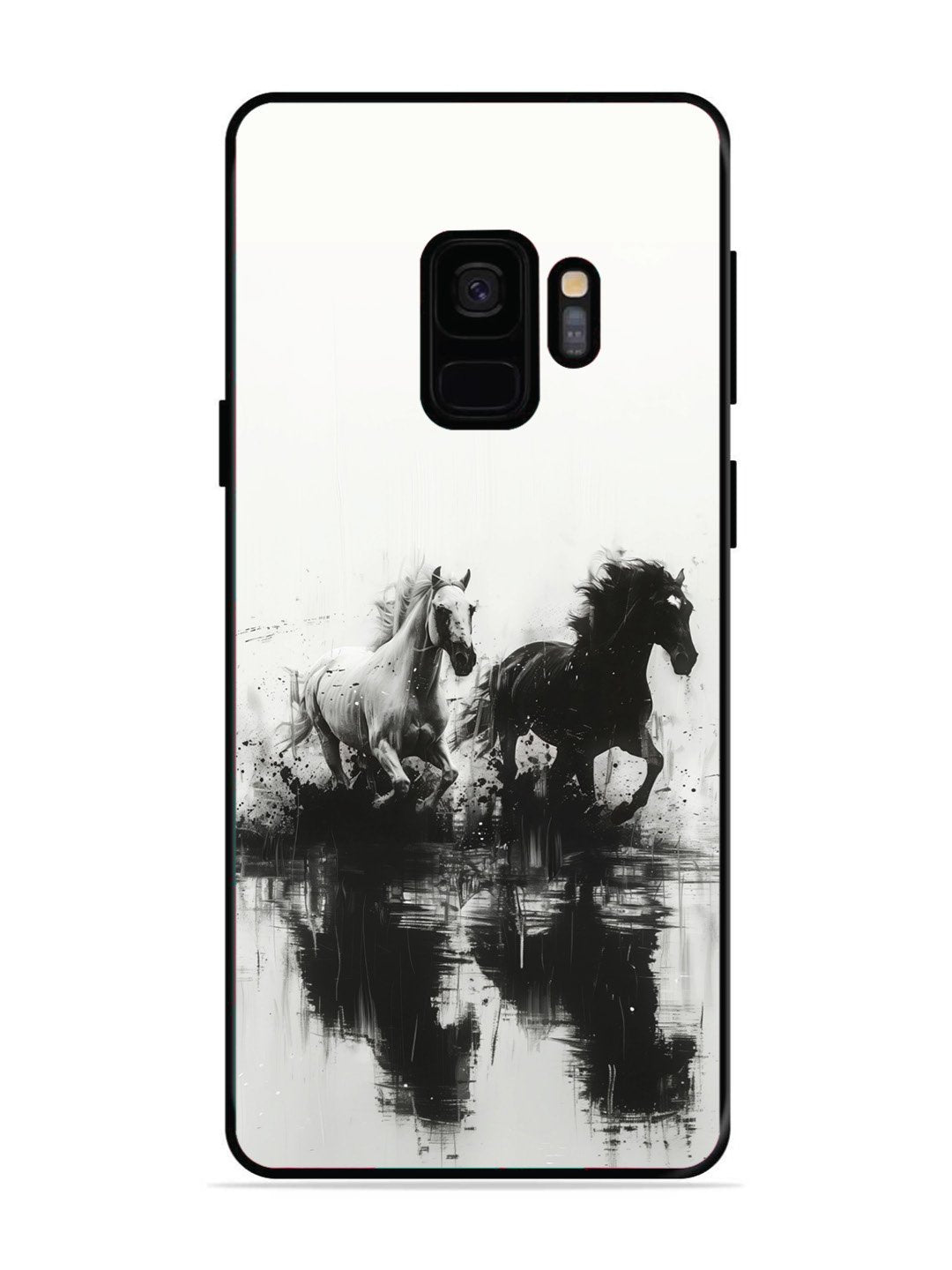 Samsung GALAXY S9 Black & White Horse