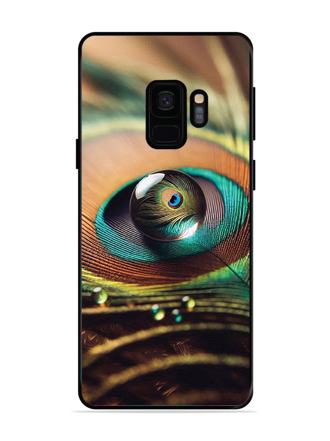 Samsung GALAXY S9 Water Drop On Peacock Feather