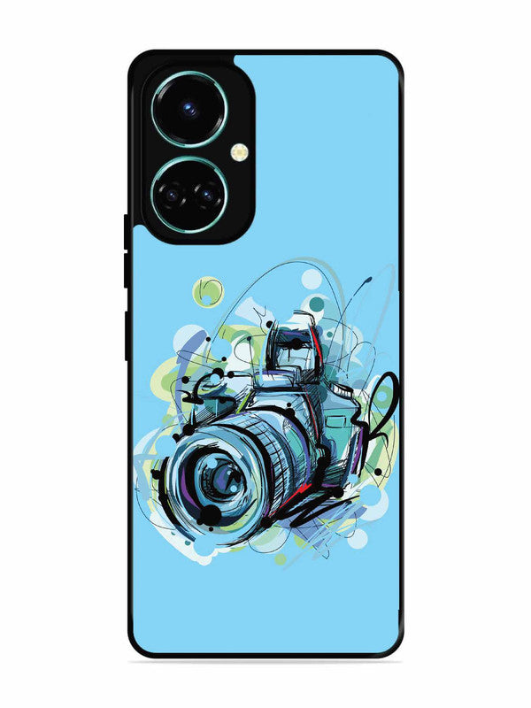 Tecno camon 19 Camera Blue Background