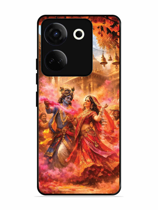 Tecno camon 20 Radha Krishna Playing Holi