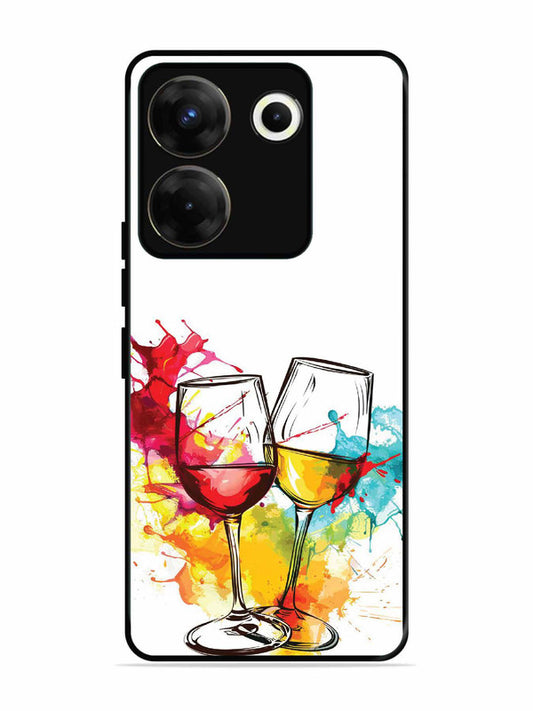 Tecno camon 20 Pro Colorful wine glasses