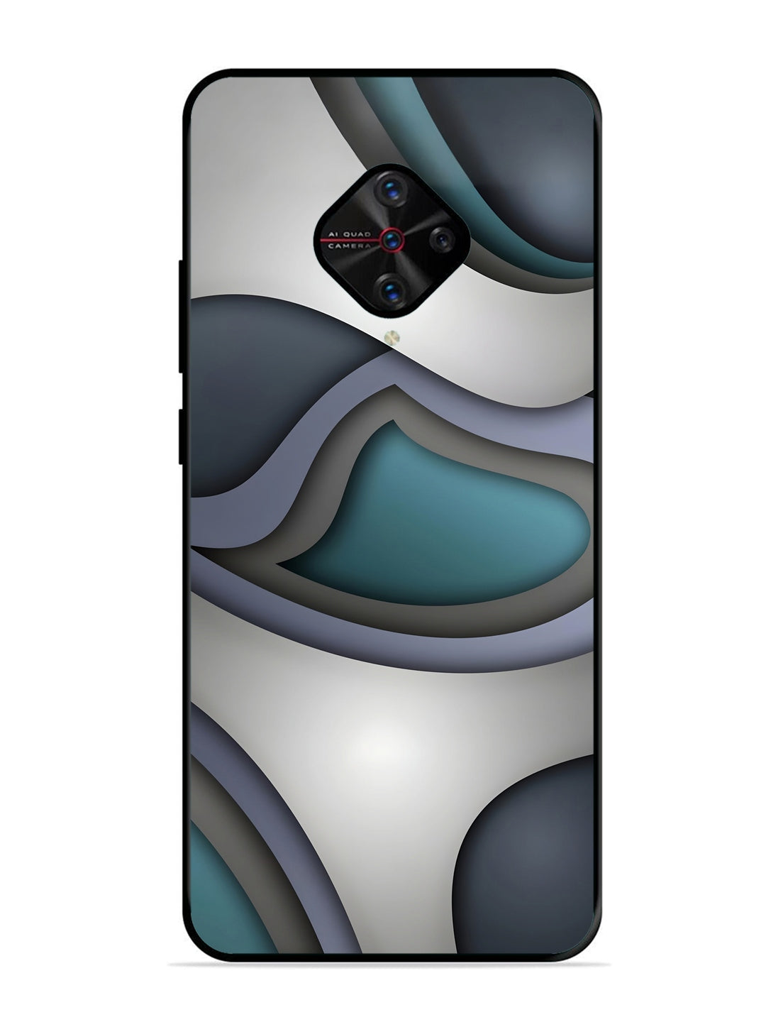 Vivo S1 Pro Slate Blue Gradient Wave
