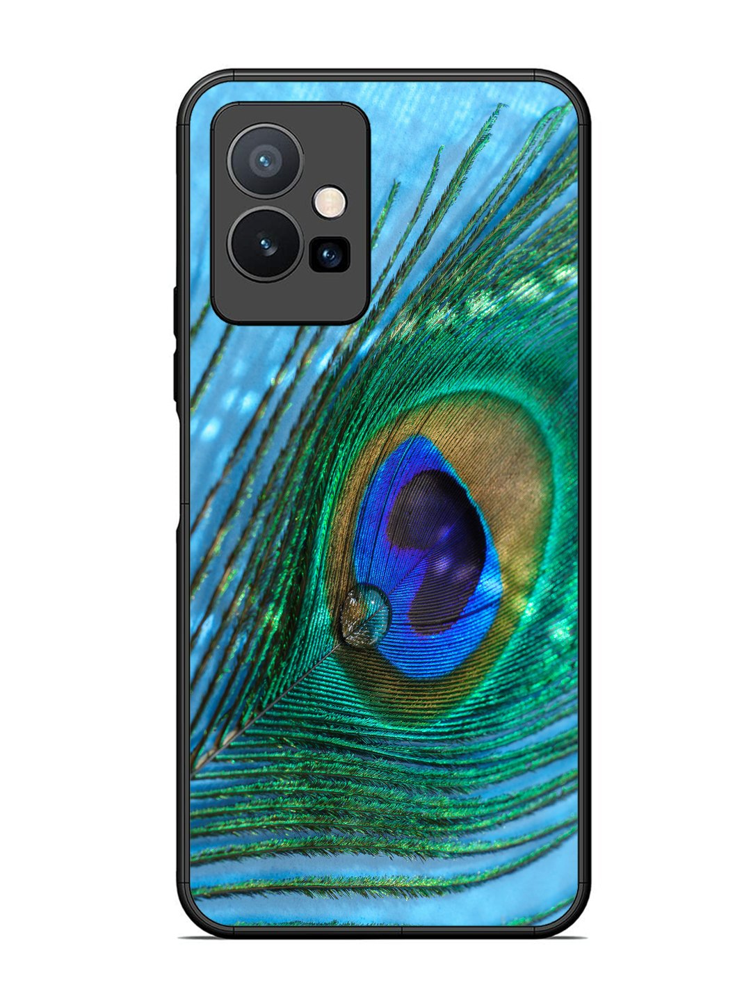 Vivo T1 5G A drop on Peacock Feather