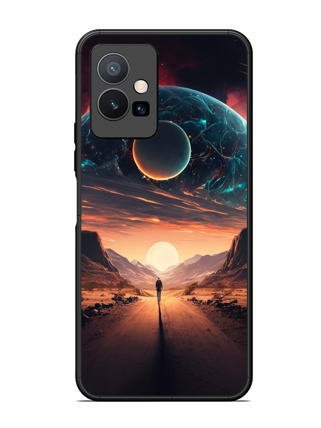 Vivo T1 5G Sunset with space scene