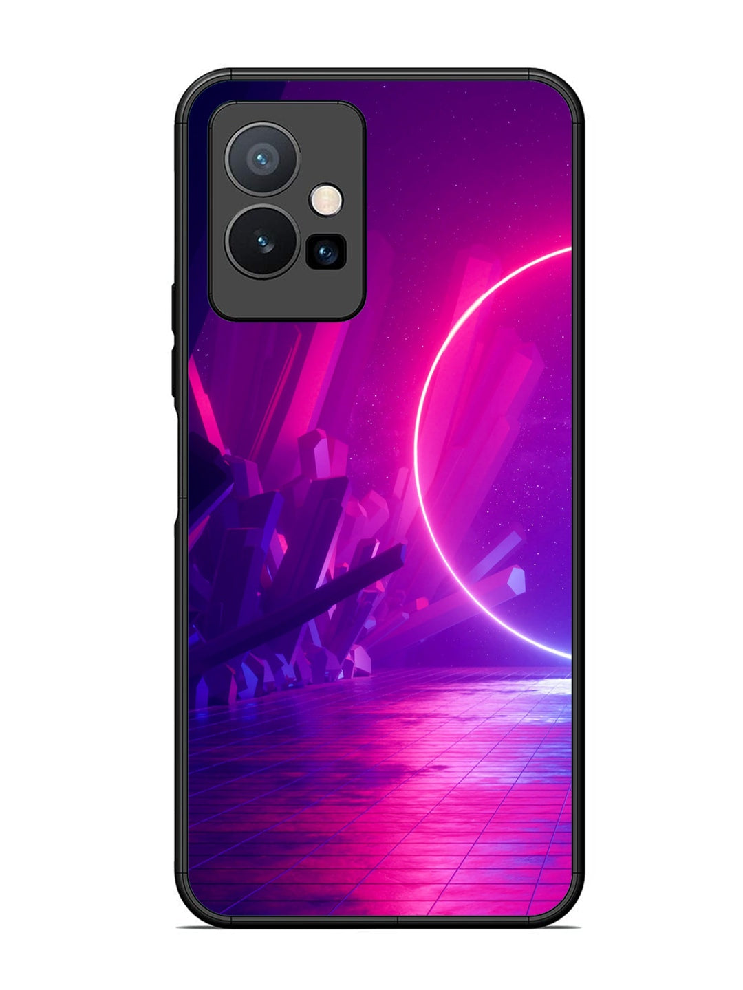 Vivo T1 5G abstract with Neon Light