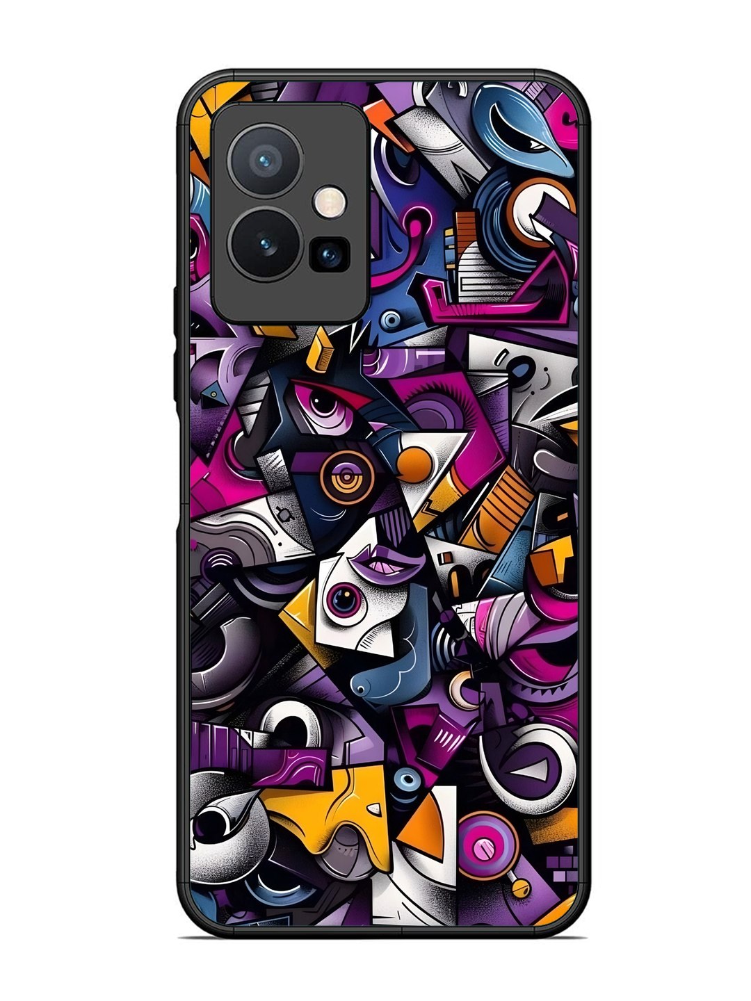 Vivo T1 5G Abstract Geometric Graffiti Chaos