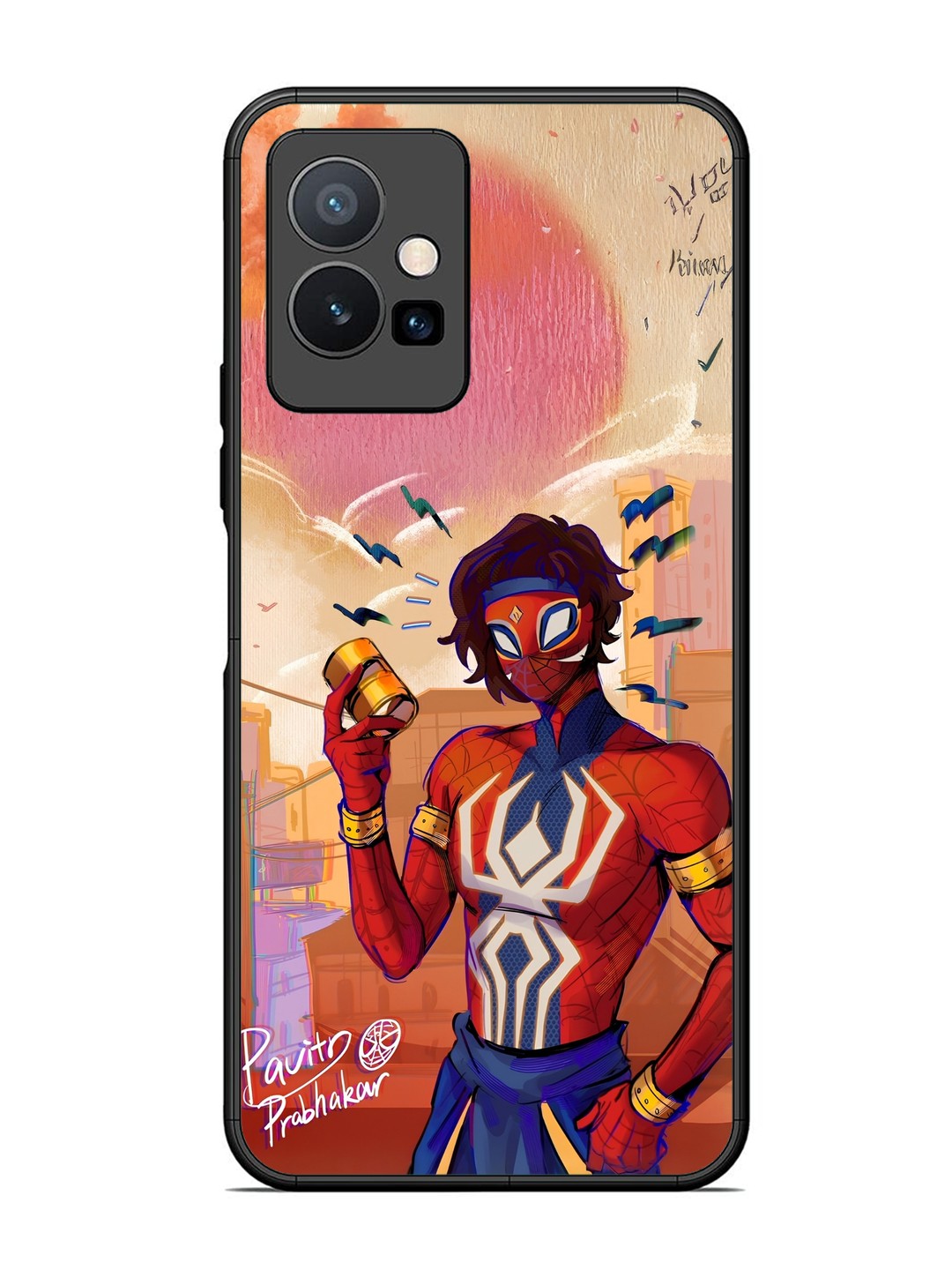 Vivo T1 5G Pavitra Prabhakar Indian Spiderman Posing