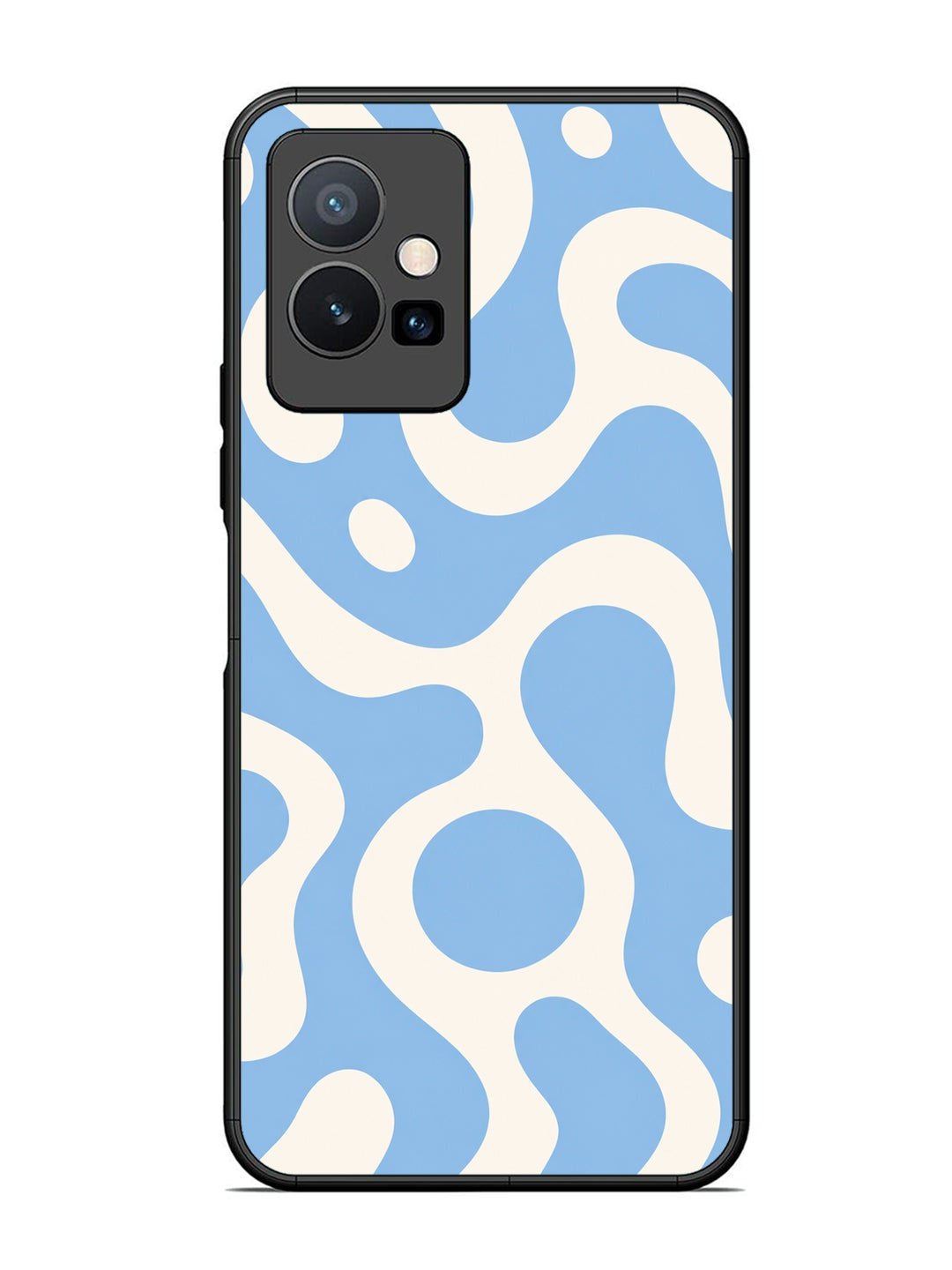 Vivo T1 5G Fluid wave pattern Sky Blue