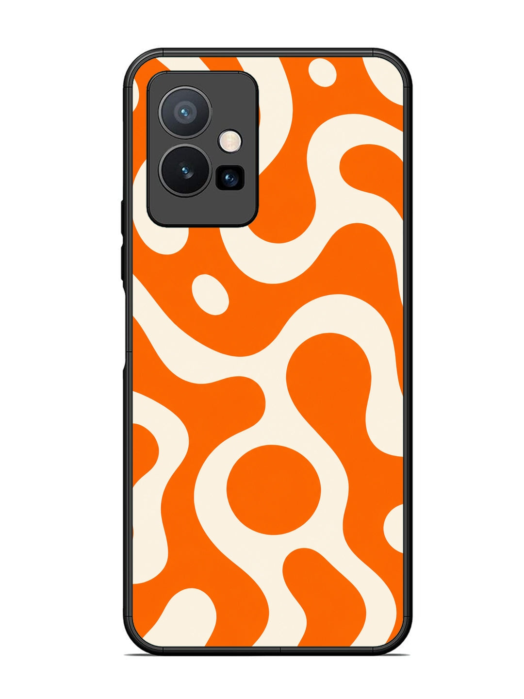 Vivo T1 5G Fluid wave pattern Vivid Orange