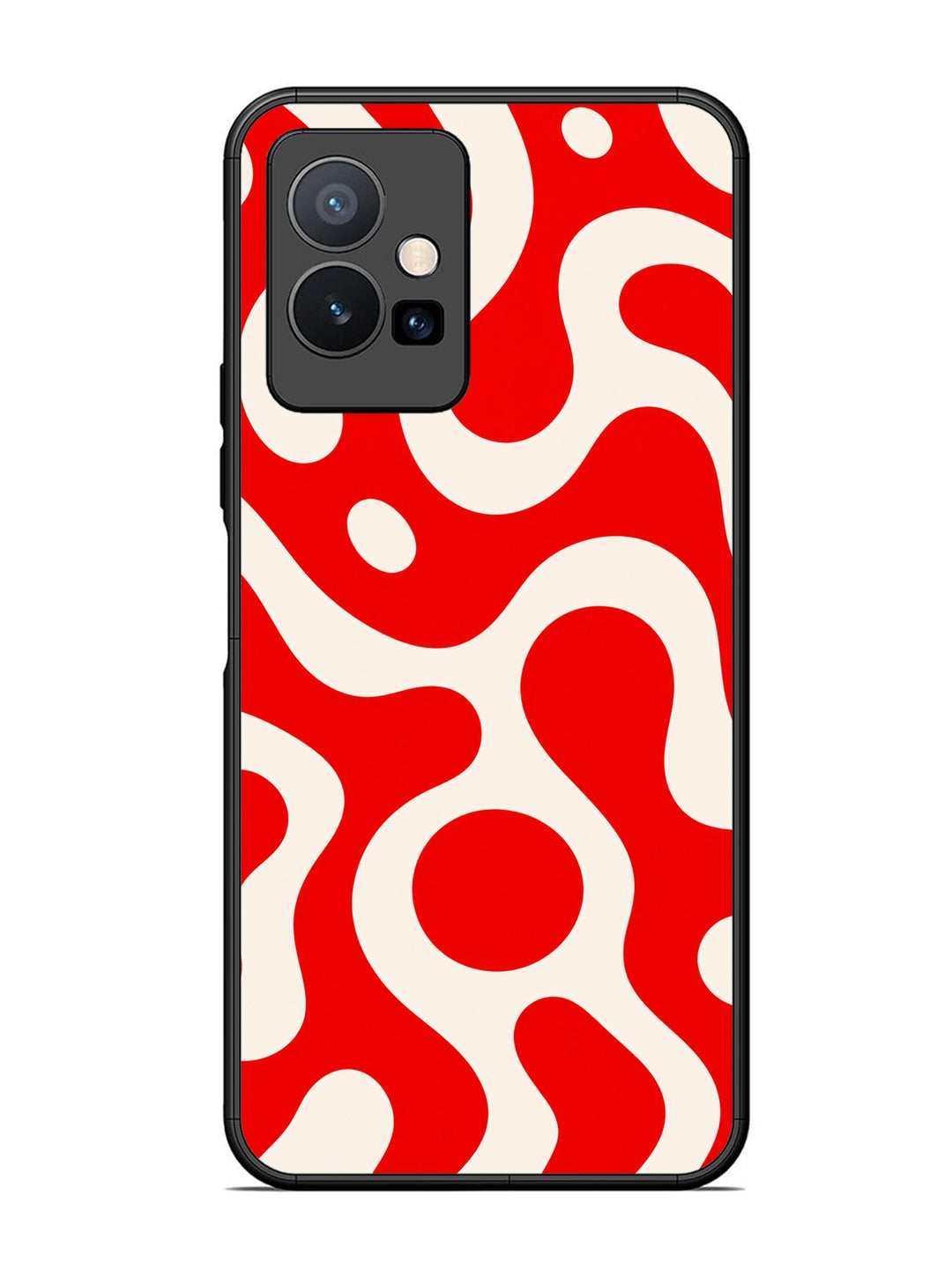 Vivo T1 5G Fluid wave pattern Vivid Red