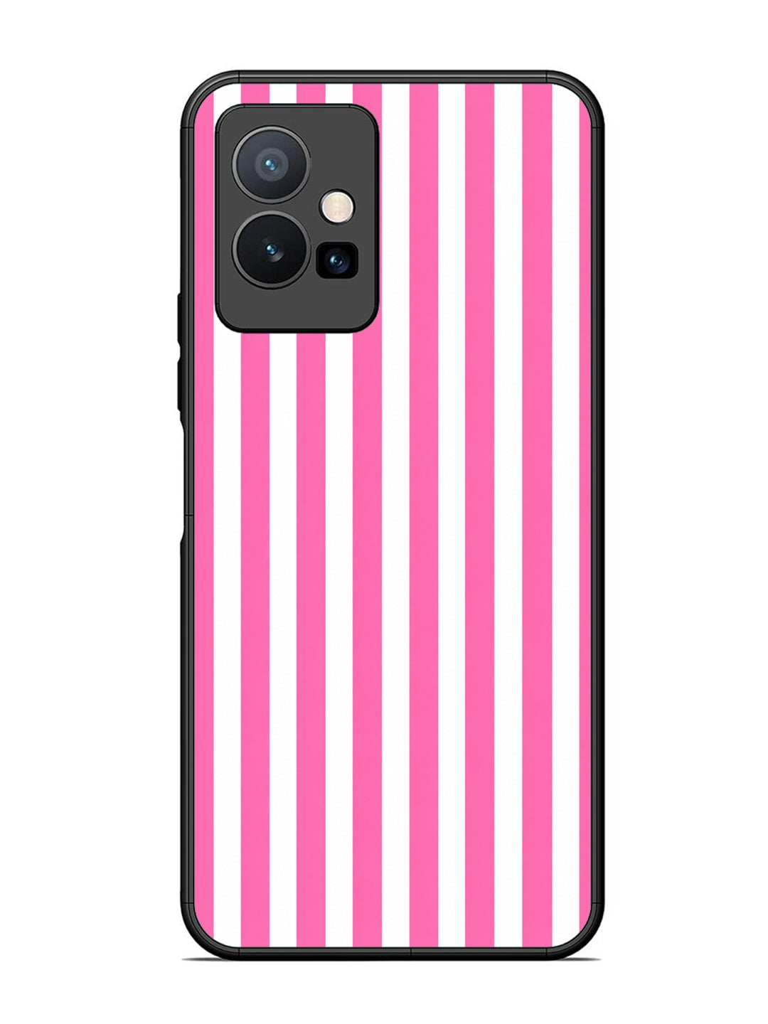 Vivo T1 5G Vertical Stripes Hot Pink