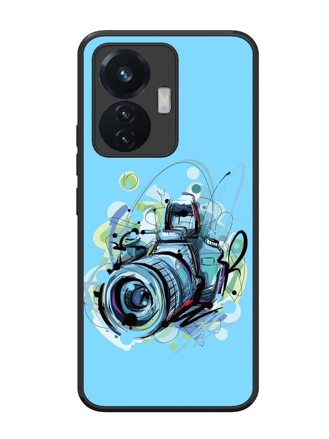 Vivo T1 44W Camera Blue Background
