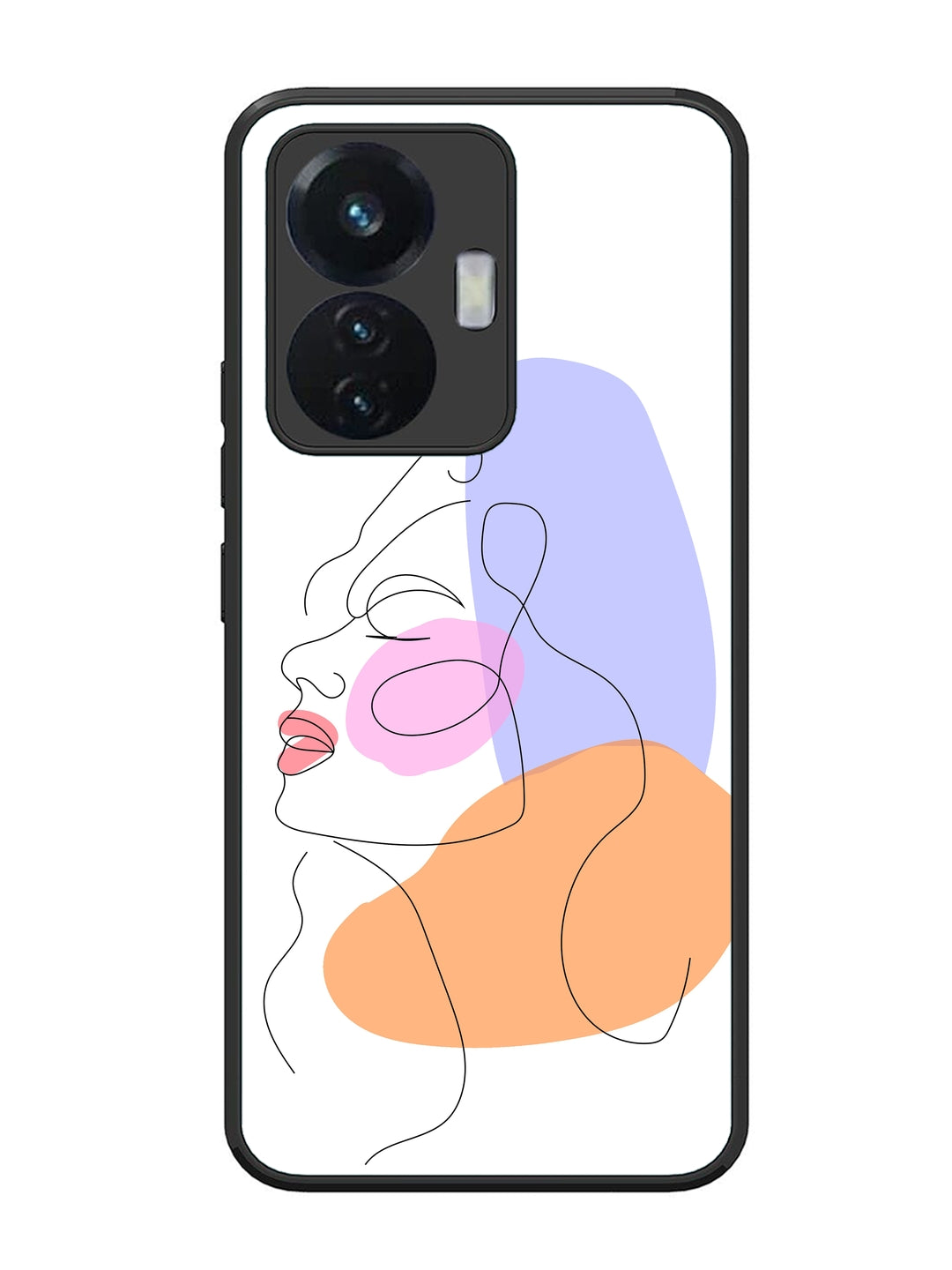 Vivo T1 44W Line Art Girl Face