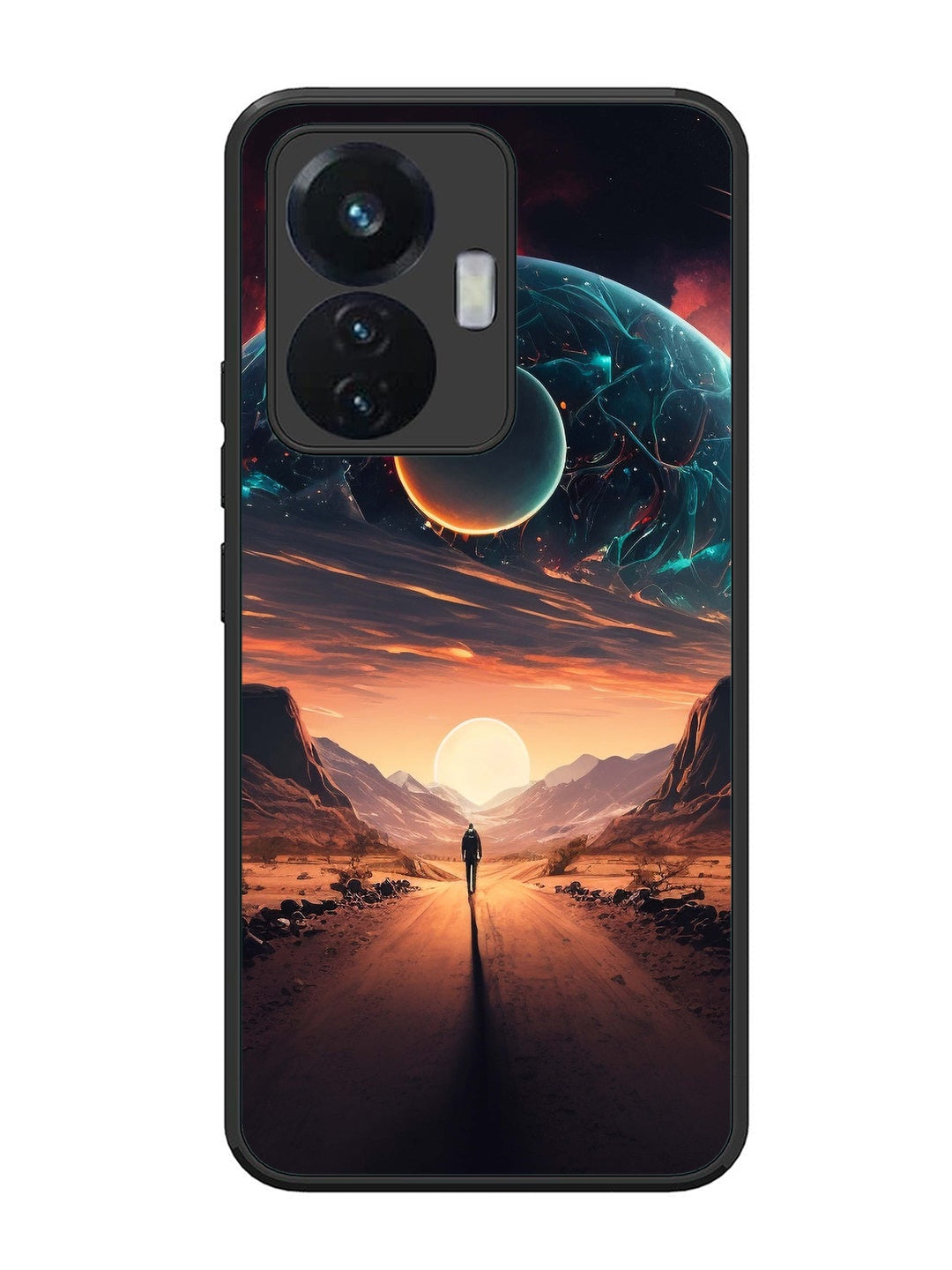 Vivo T1 44W Sunset with space scene