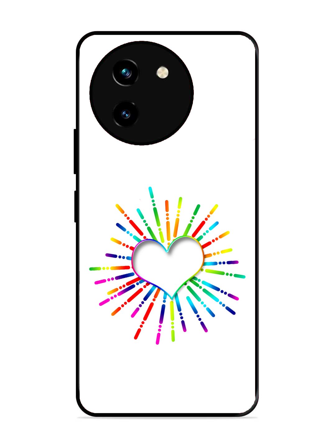 Vivo Y200i Colourful Heart on White