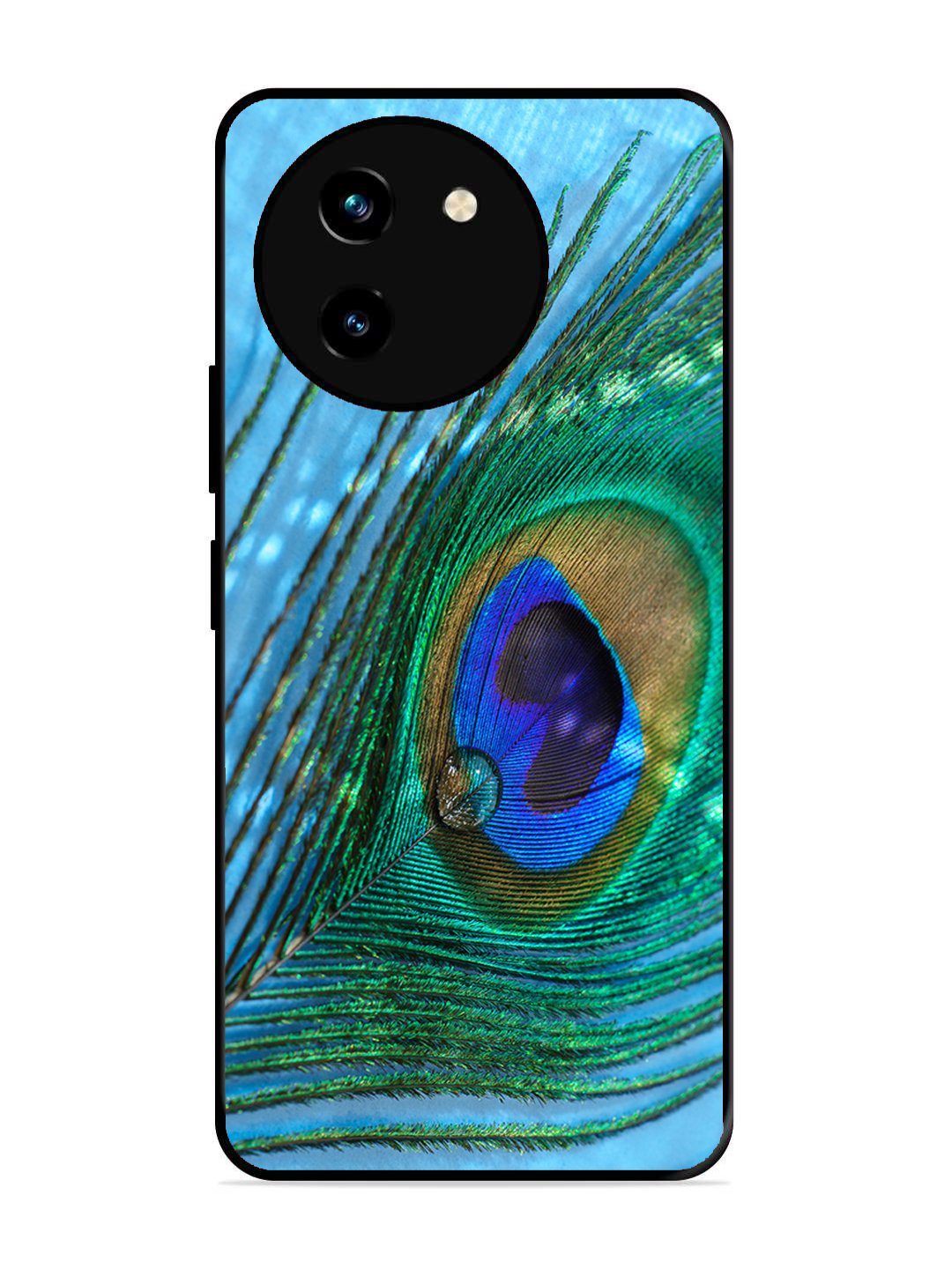 Vivo Y200i A drop on Peacock Feather
