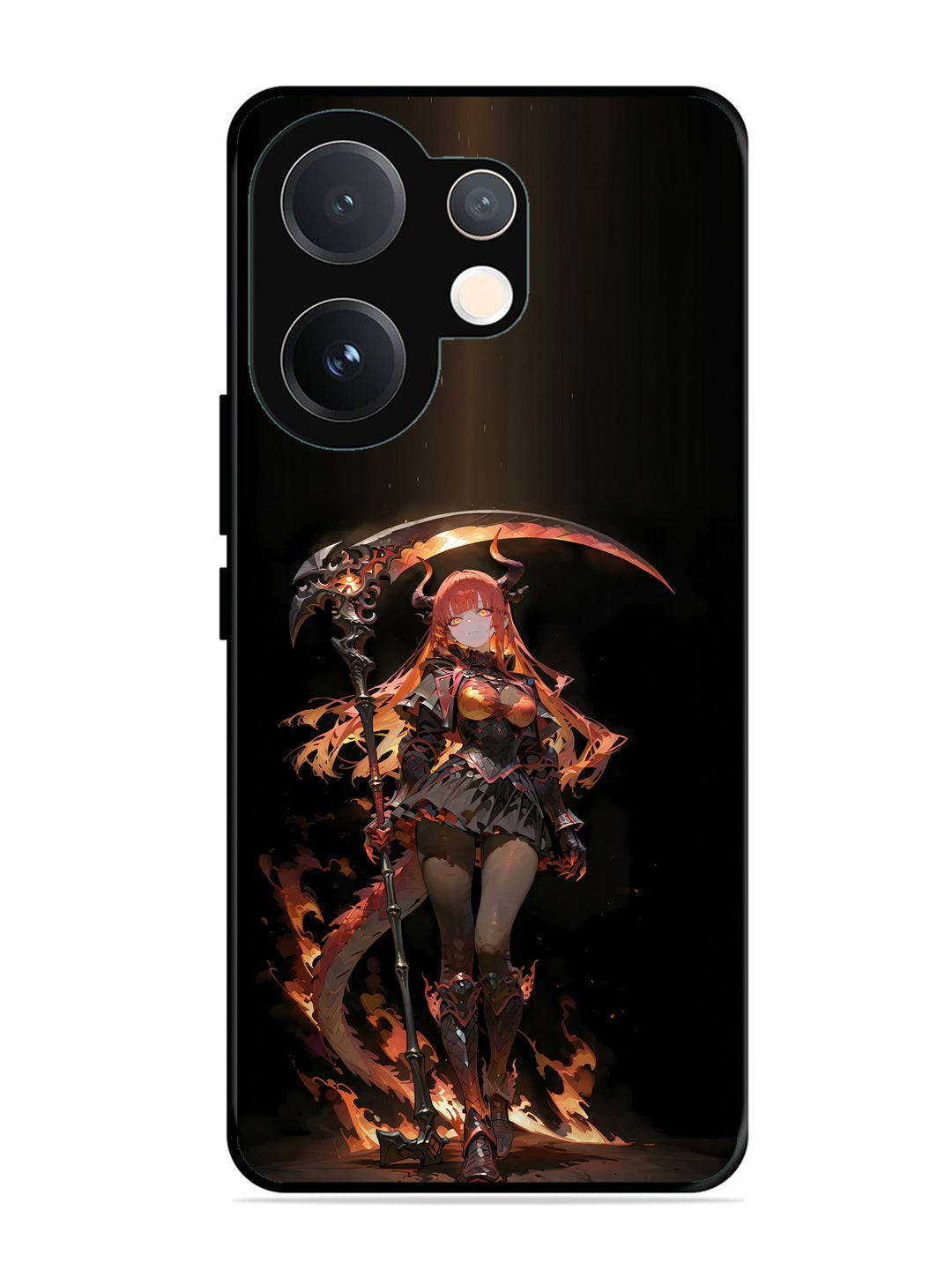 Vivo T4 Pro 5G anime-girl-sycthe-red-hair-horn