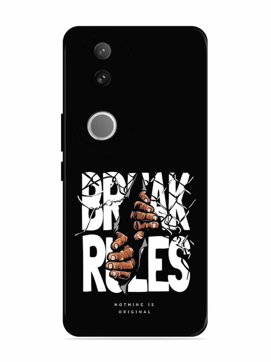 Vivo T4R Break Rules Gritty Typography Art
