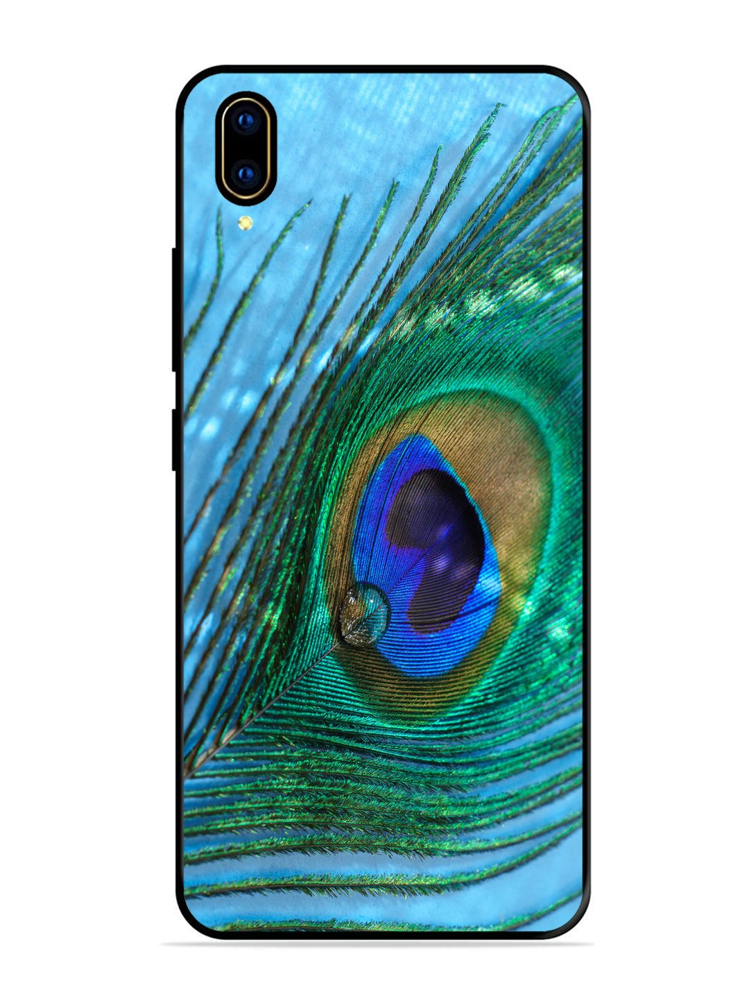 Vivo V11 Pro A drop on Peacock Feather