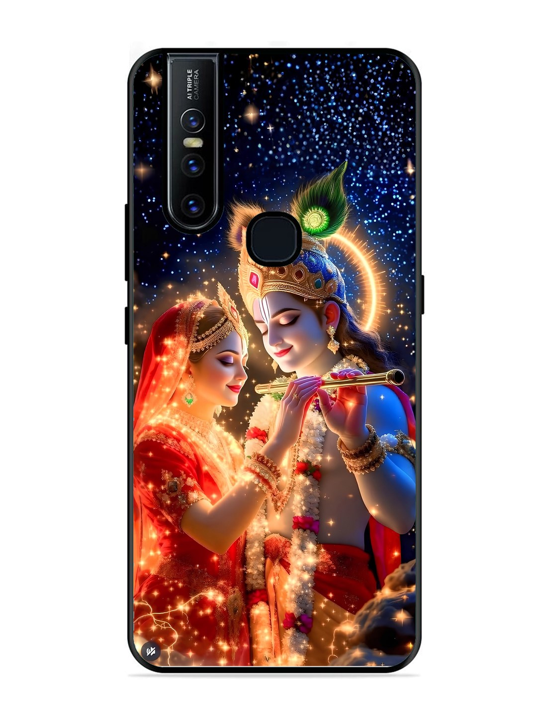 Vivo V15 Radha Krishna posing with flute