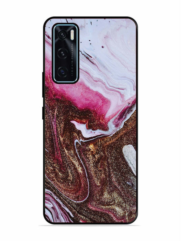 Vivo V20 SE Elegant Rose & Gold Marble