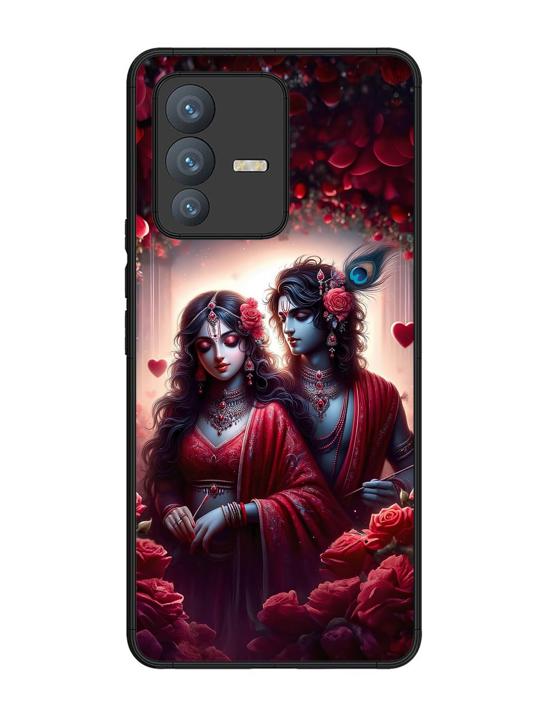 Vivo V23 Pro 5G Couples in Red theme like Radha Krishna