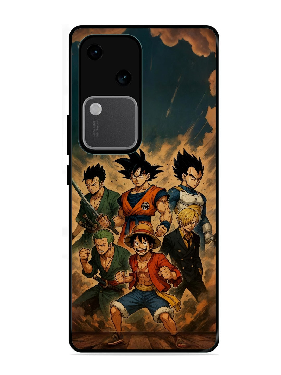 Vivo V30 5G OnePiece n Dragon Ball Z in one team