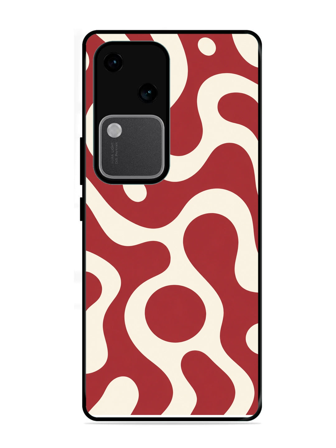 Vivo V30 5G Fluid wave pattern Red
