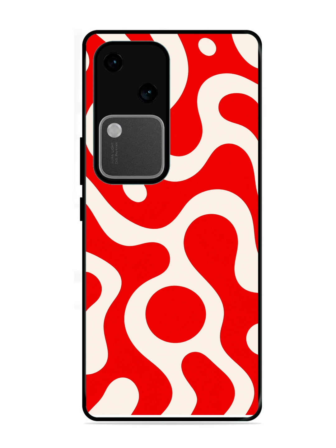 Vivo V30 5G Fluid wave pattern Vivid Red