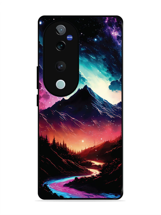 Vivo V40 Pro mountain-valley-Colorful-cloud-at-night