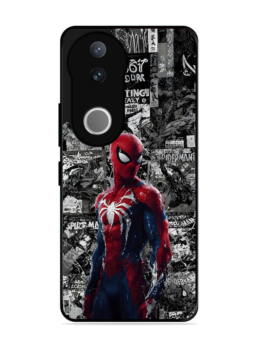 Vivo V50 Spiderman Highlighted on News Paper