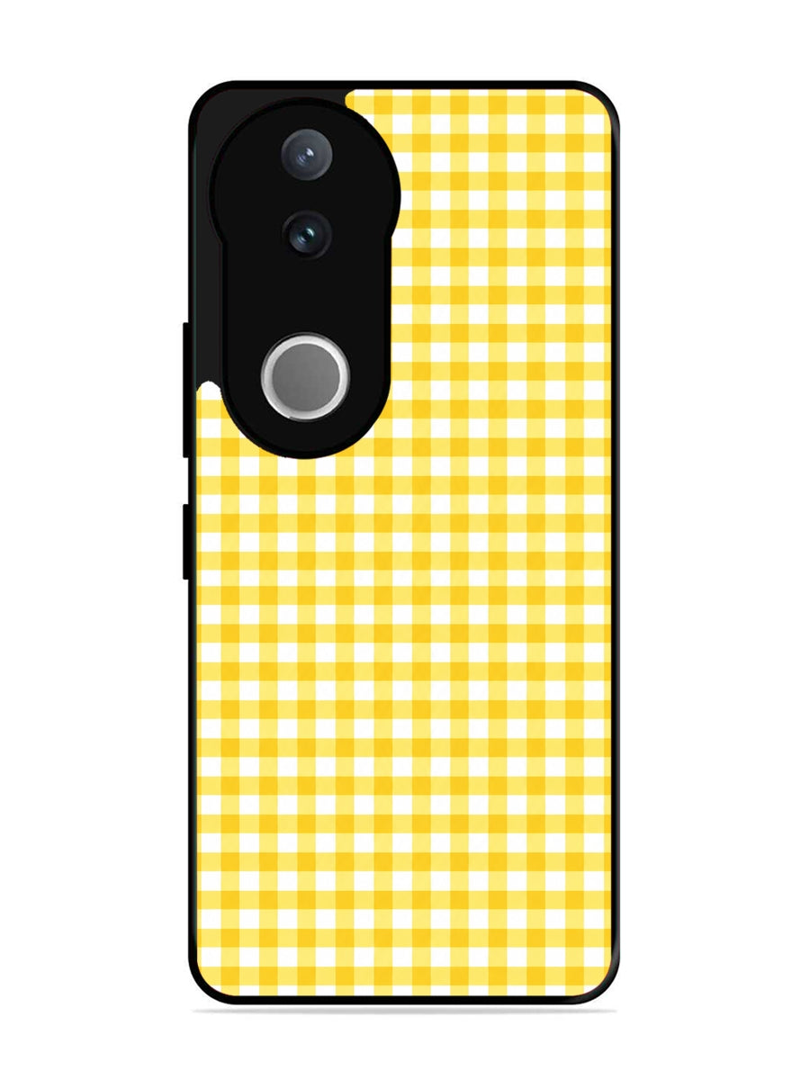 Vivo V50 Gingham Checks Yellow