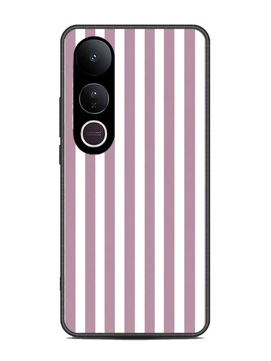 Vivo V50 Lite Vertical Stripes Dusty Mauve