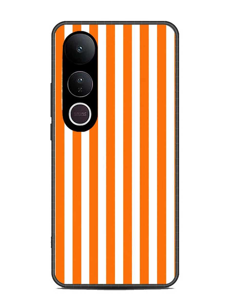 Vivo V50 Lite Vertical Stripes Vivid Orange