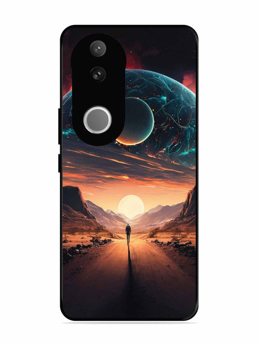 Vivo V50e Sunset with space scene