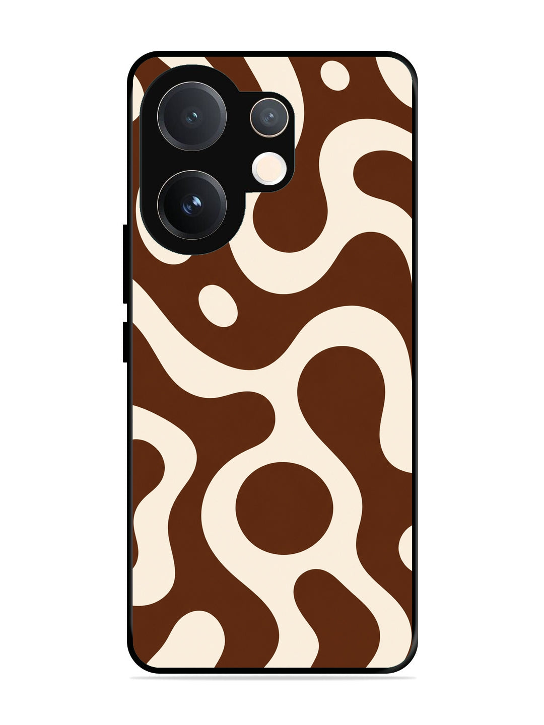 Vivo V60 Fluid wave pattern Dark Chocolate
