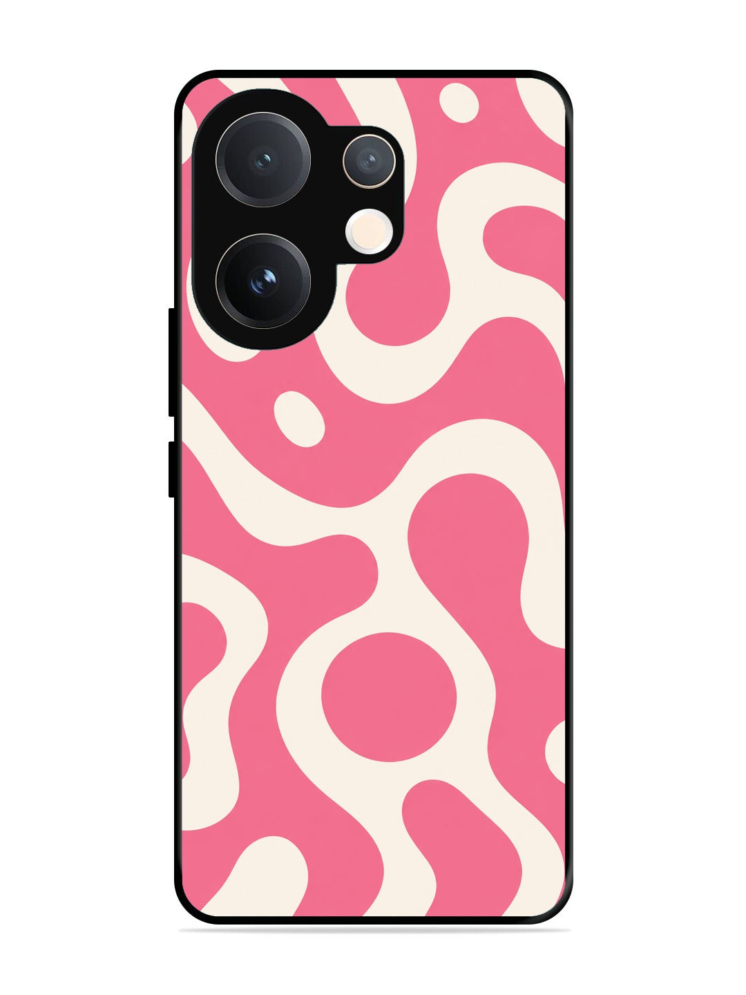 Vivo V60 Fluid wave pattern Pink