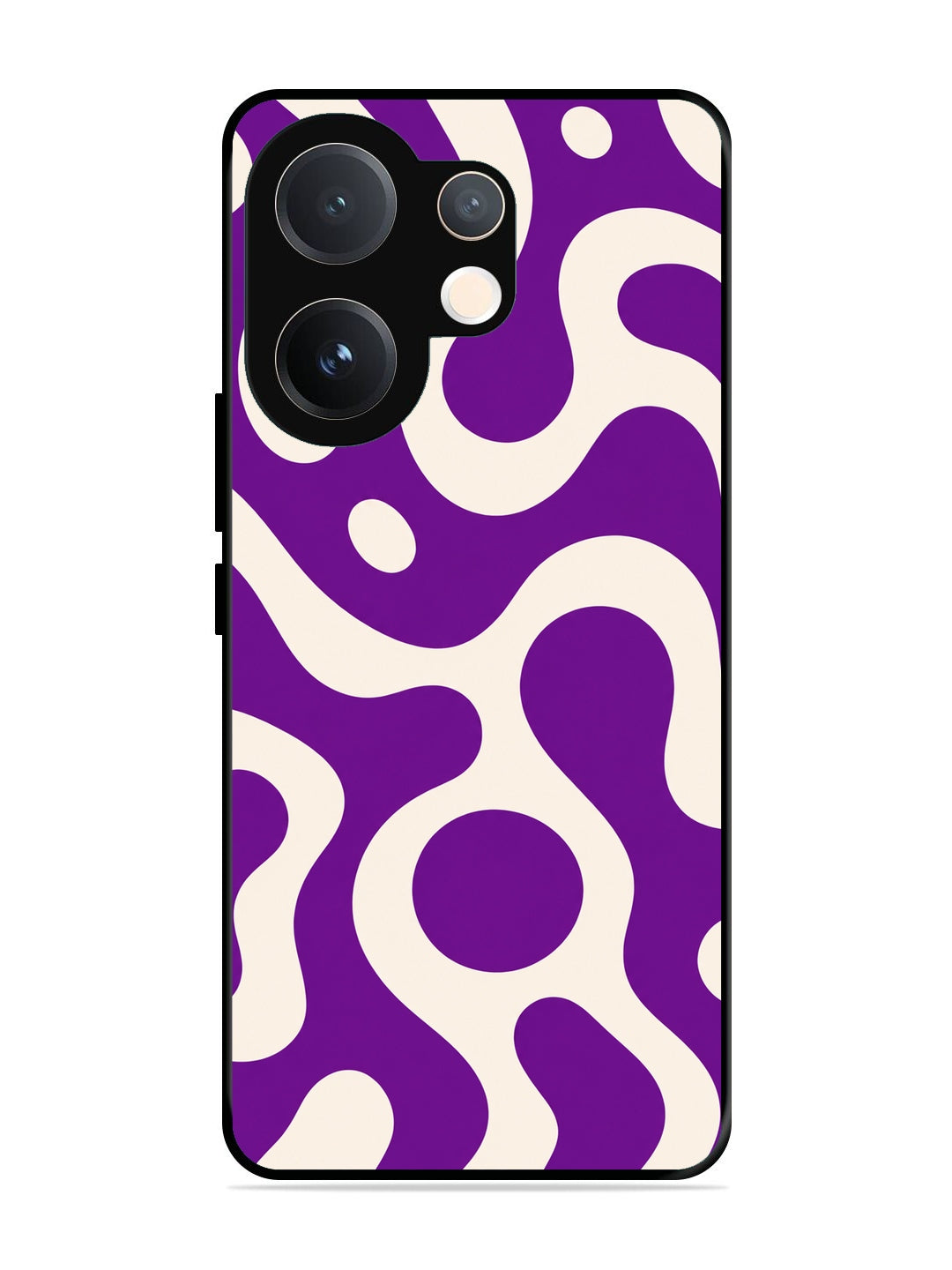 Vivo V60 Fluid wave pattern Purple
