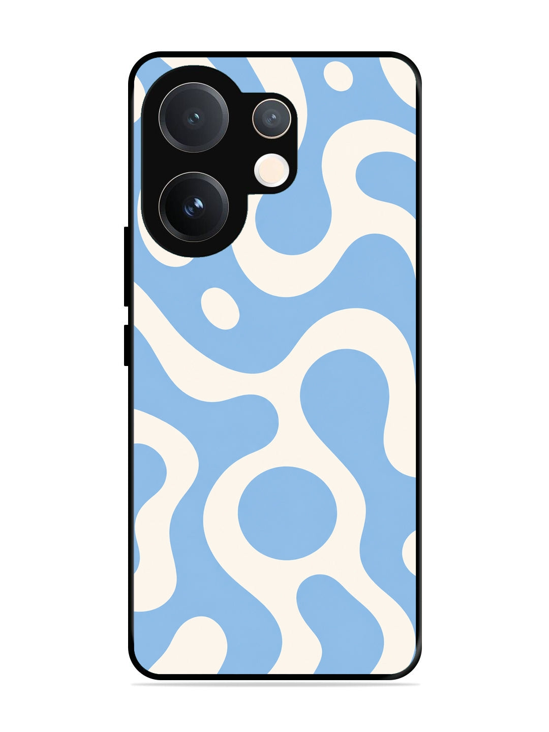 Vivo V60 Fluid wave pattern Sky Blue