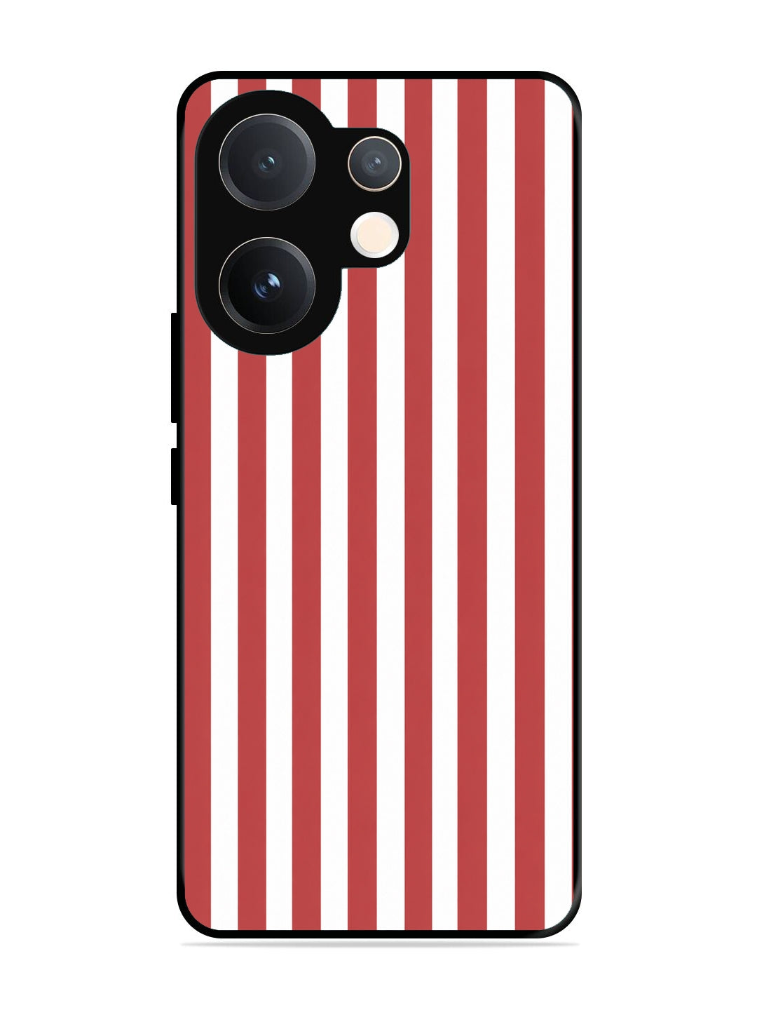Vivo V60 Vertical Stripes Coral Red