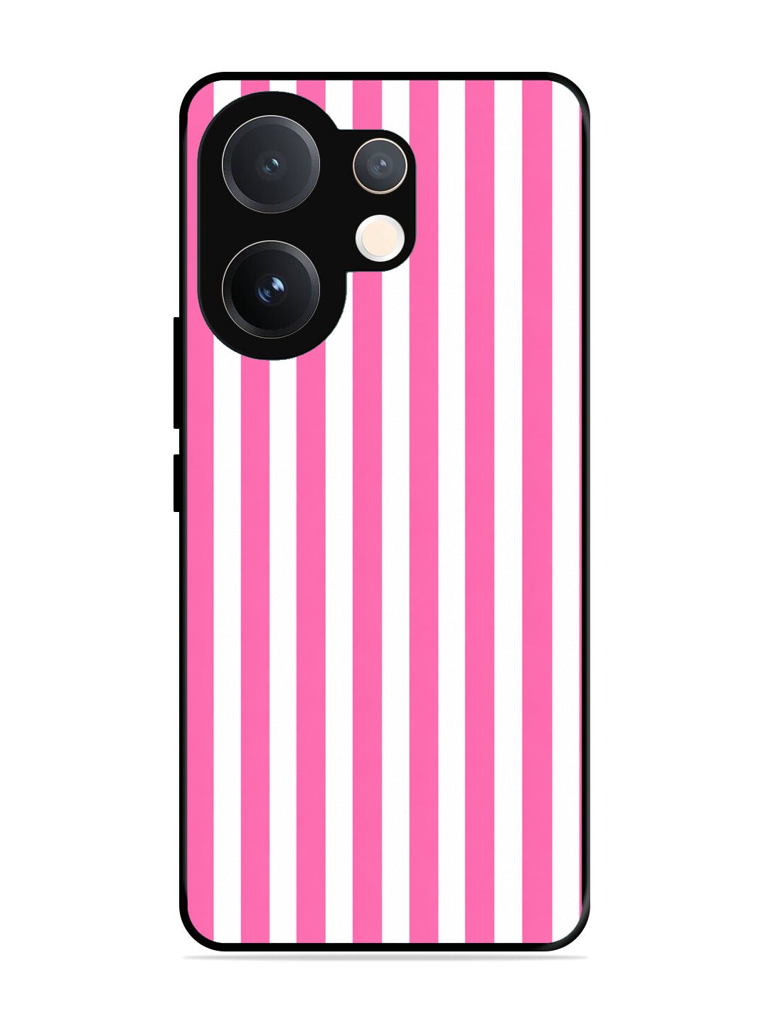 Vivo V60 Vertical Stripes Hot Pink