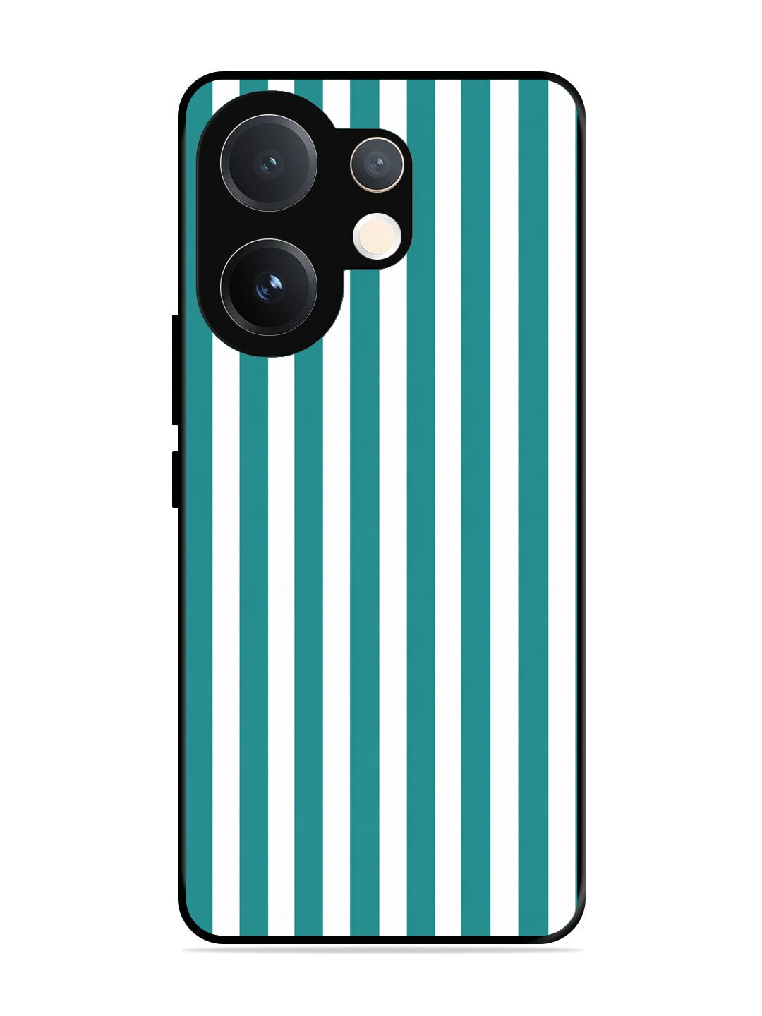Vivo V60 Vertical Stripes Teal Grean