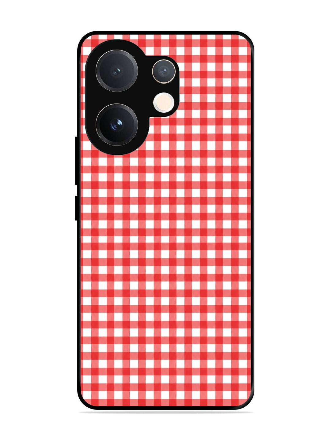 Vivo V60 Gingham Checks Red