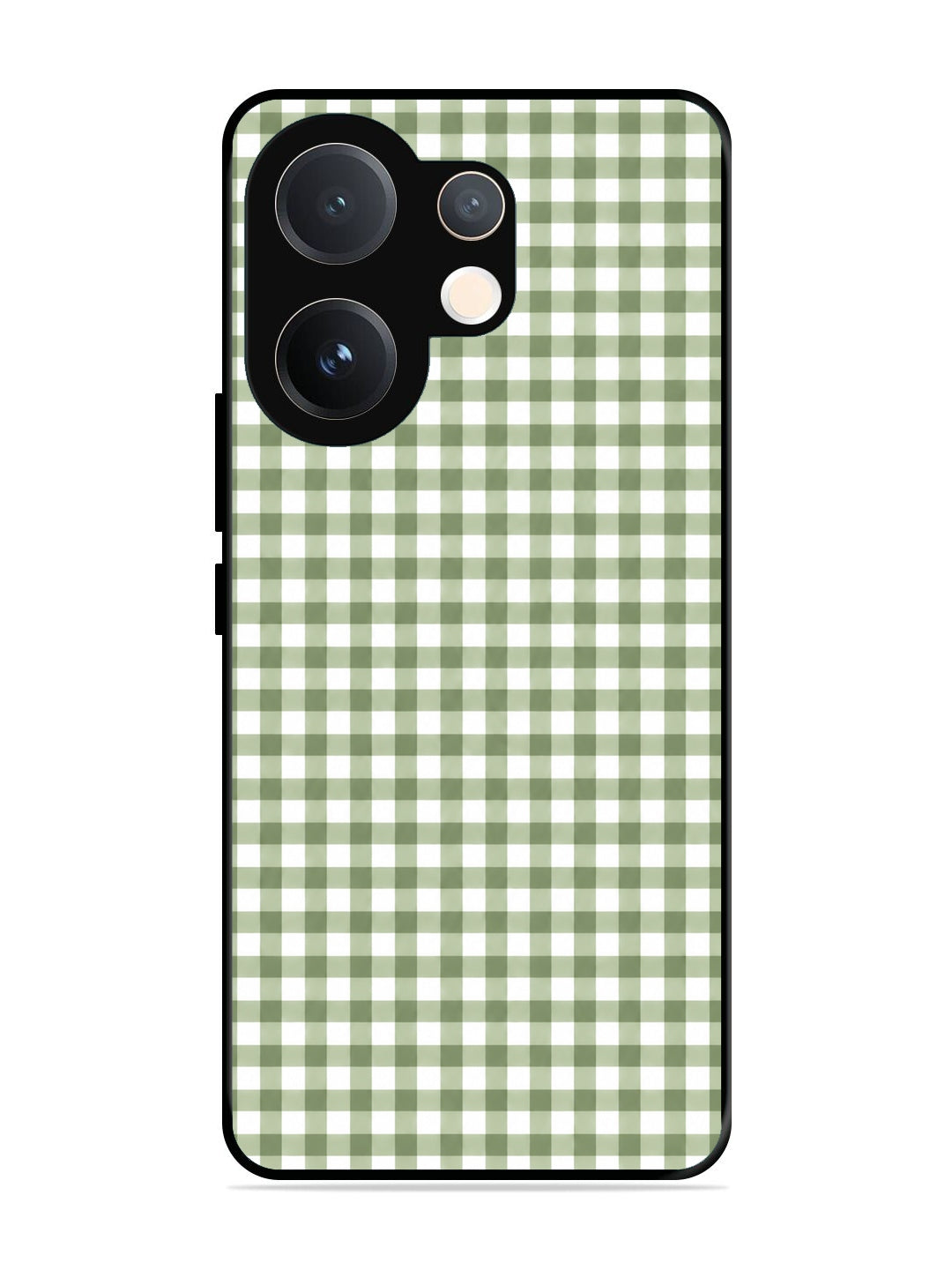 Vivo V60 Gingham Checks Sage Green
