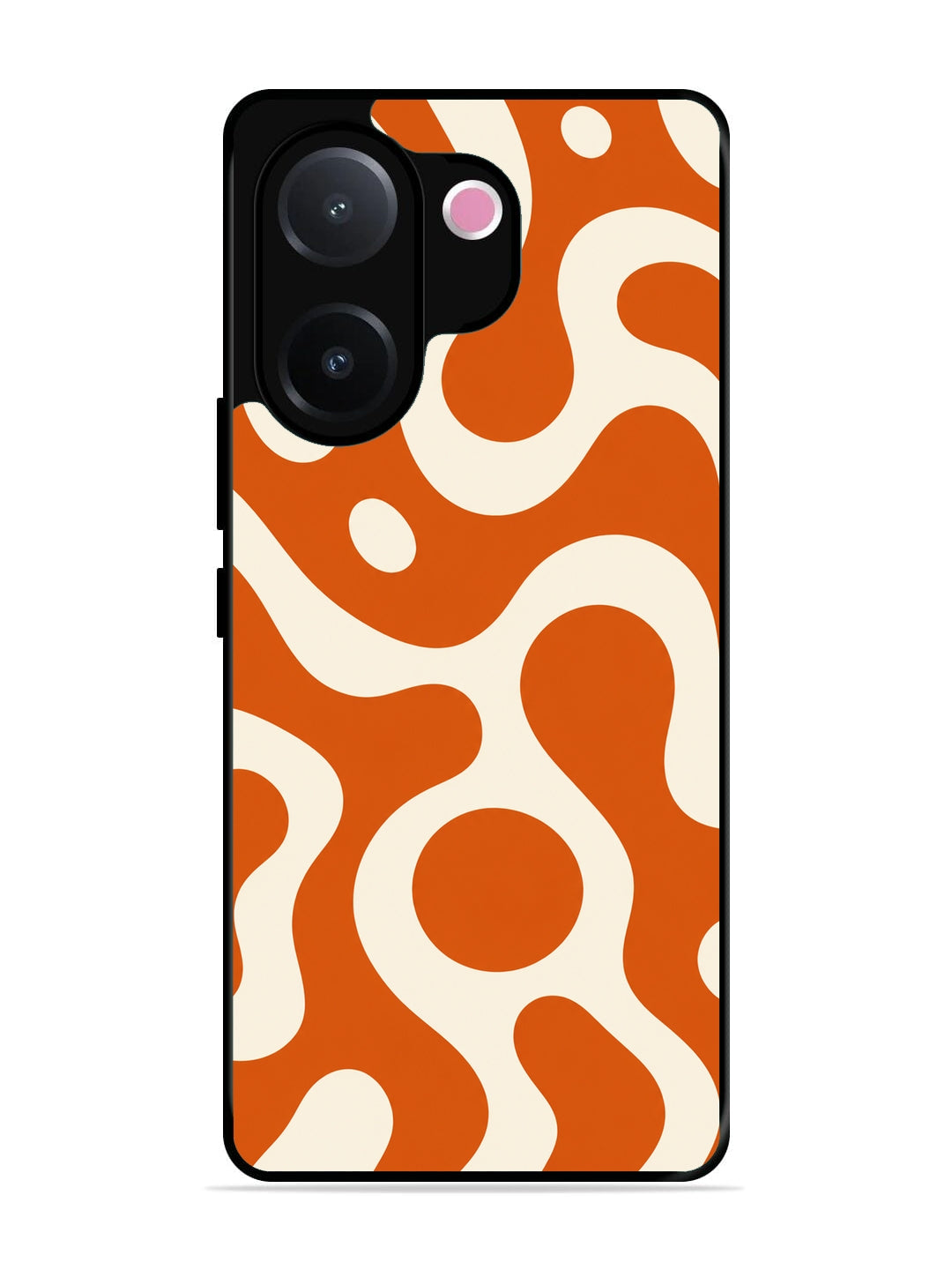 Vivo V60e Fluid wave pattern Orange