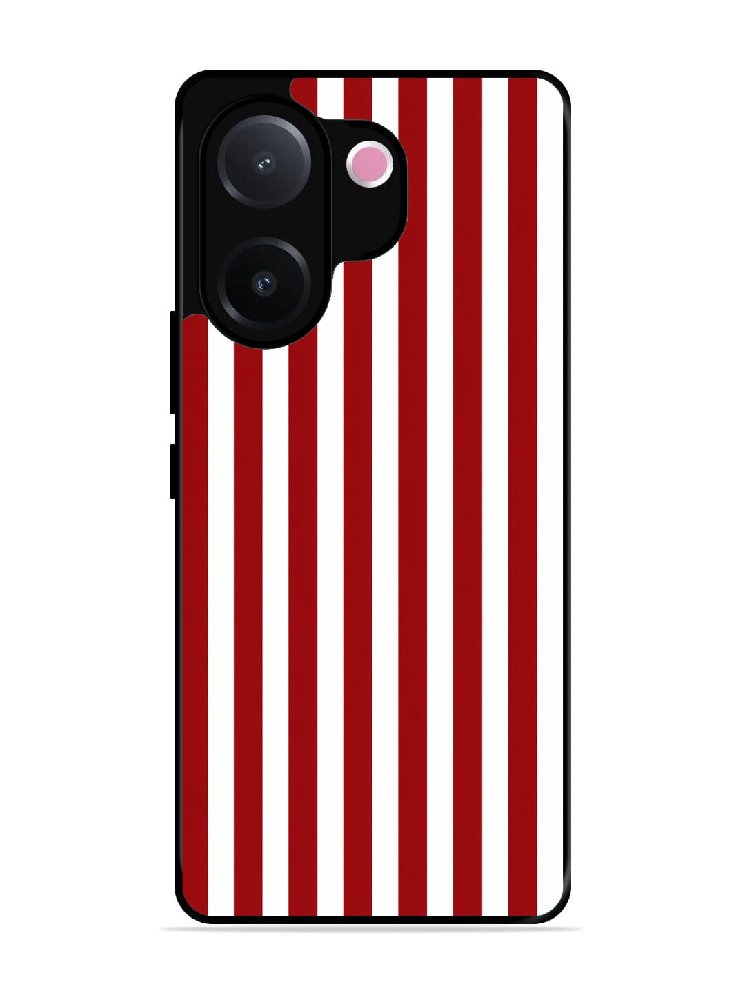 Vivo V60e Vertical Stripes Deep Red
