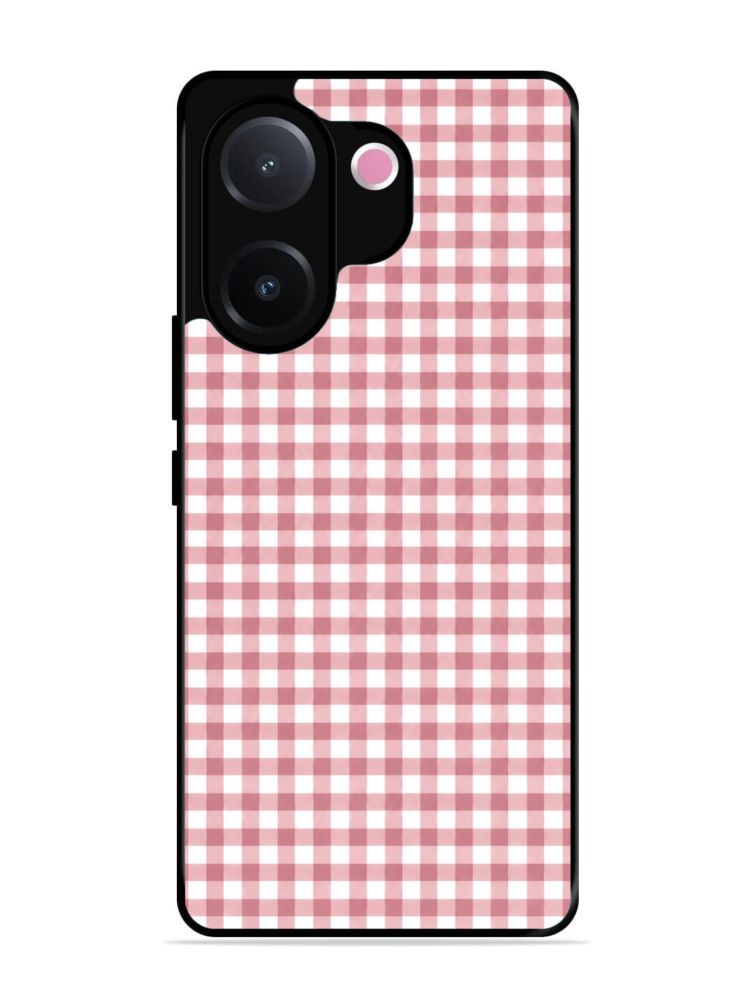 Vivo V60e Gingham Checks busty rose