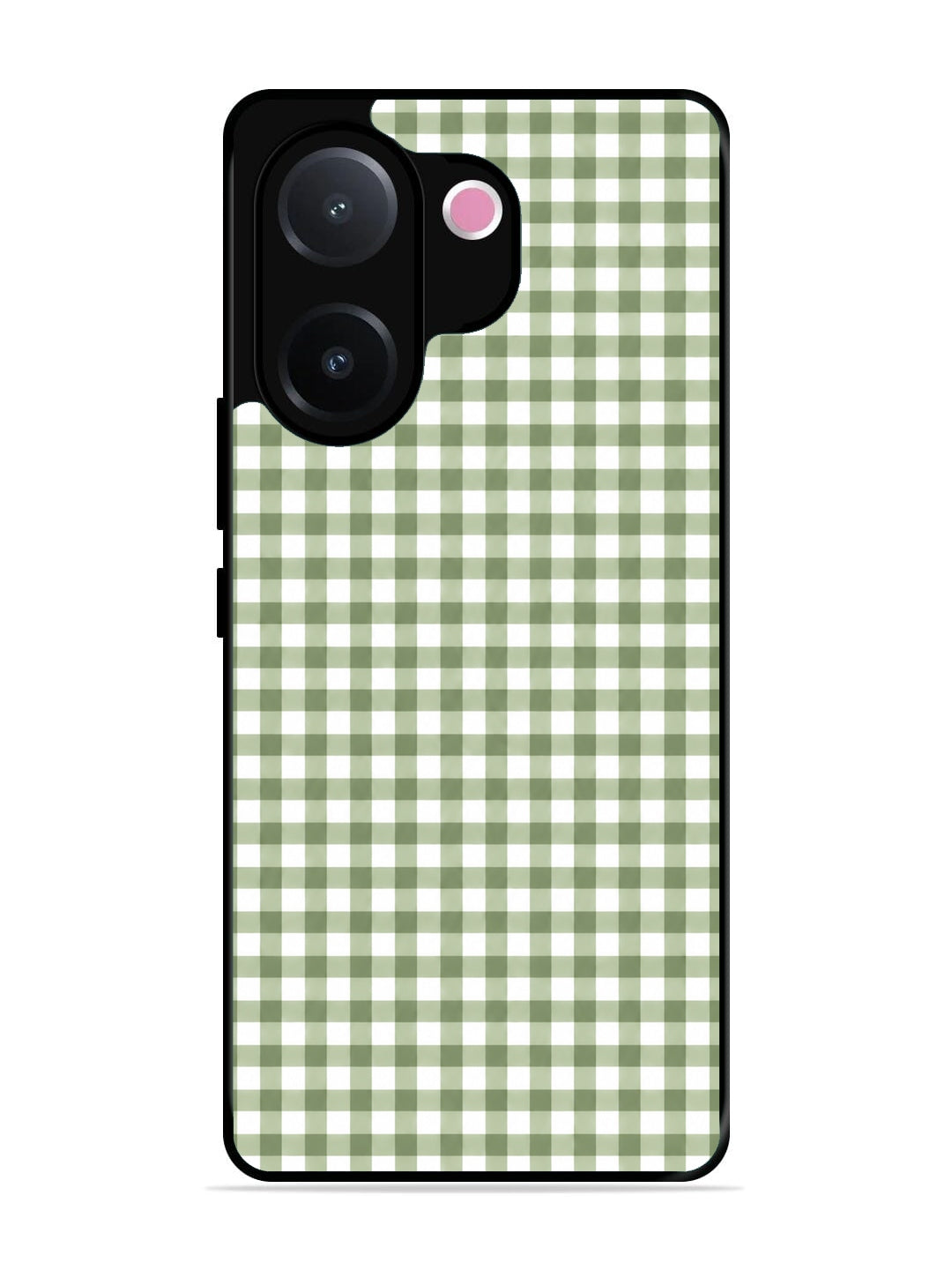 Vivo V60e Gingham Checks Sage Green