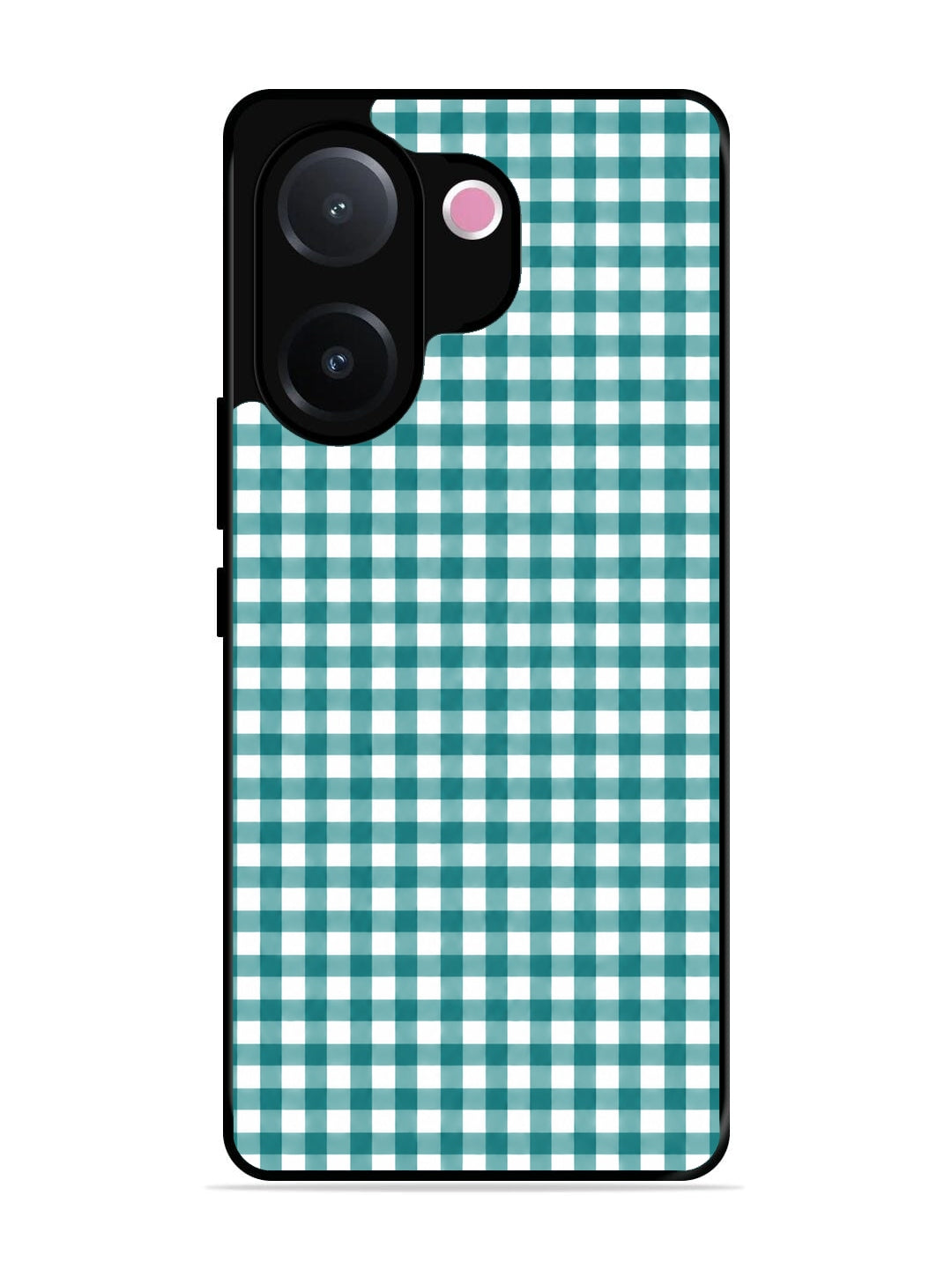 Vivo V60e Gingham Checks Teal Gree